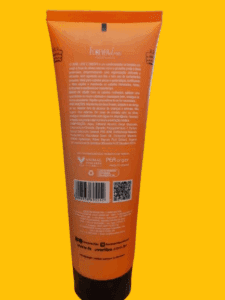 Co-wash Forever Liss ingredientes atras fundo laranja 