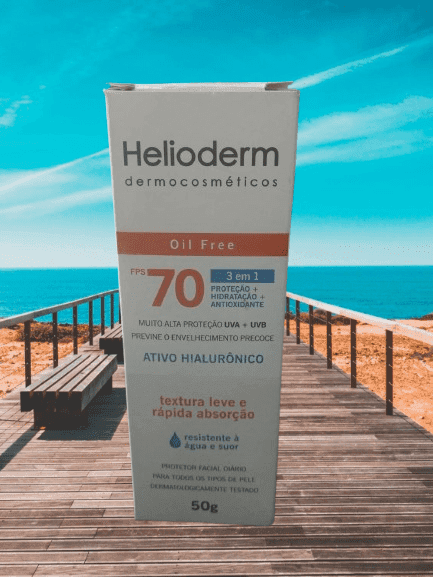 Helioderm FPS 70 é bom para pele oleosa? Minha resenha sincera!