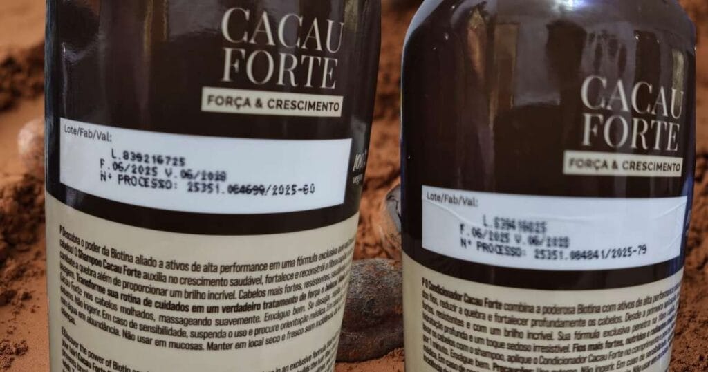 shampoo e condicionador da resenha cacau forte lote.