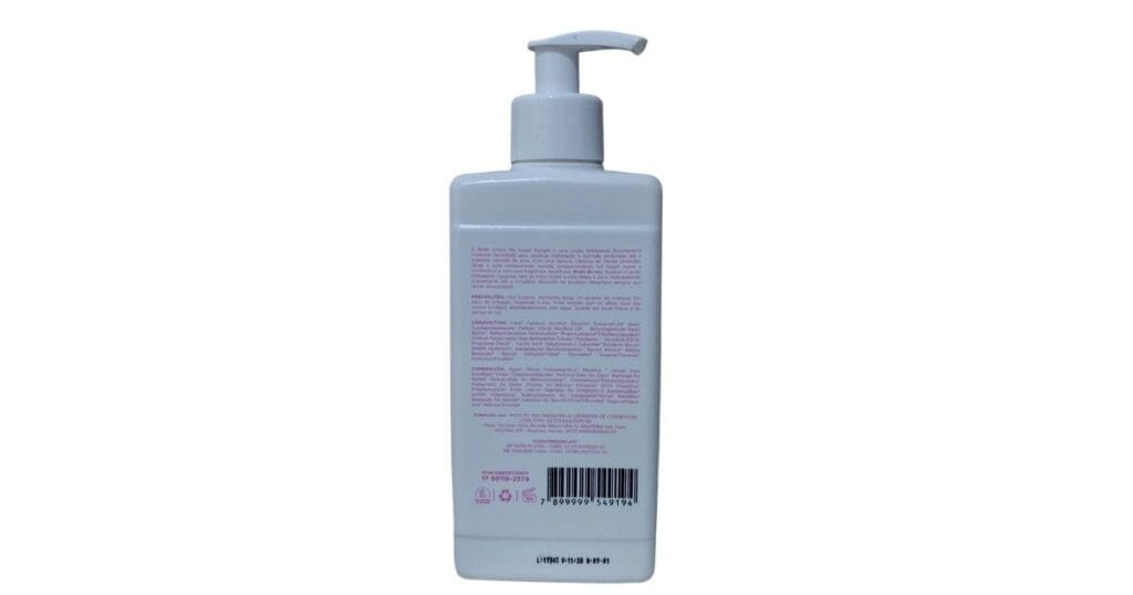 Body cream my sweet delight frasco atrás